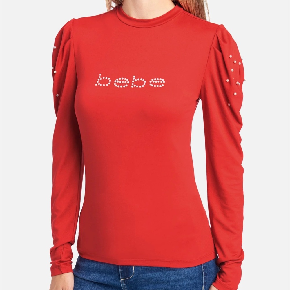 NW Bebe Pearl Shoulder Long Sleeve